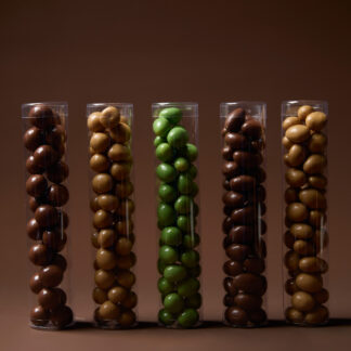 GRAGEAS: PISTACHOS CARAMELIZADOS EN CHOCO BLANCO